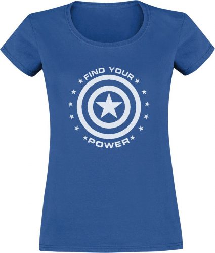 Captain America Captain Power Dámské tričko modrá