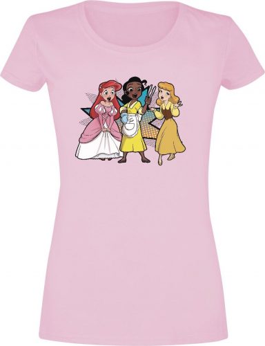Disney Princess Princess Trio Dámské tričko světle růžová