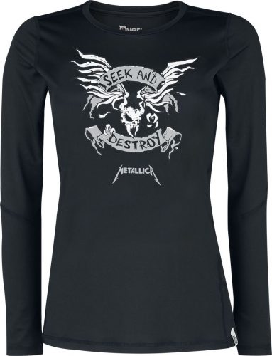 Metallica Seek And Destroy Dámské tričko s dlouhými rukávy černá
