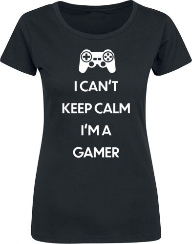 Sprüche I Can't Keep Calm. I'm A Gamer Dámské tričko černá