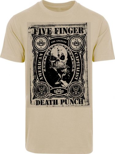 Five Finger Death Punch Stamp Tričko písková