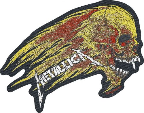Metallica Flaming Skull nášivka vícebarevný