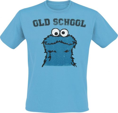 Sesame Street Old School Monster Tričko modrá