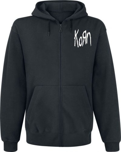 Korn Mirror Cover Mikina s kapucí na zip černá