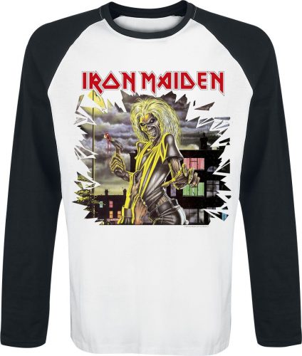 Iron Maiden Killers Shatter Tričko s dlouhým rukávem bílá/cerná