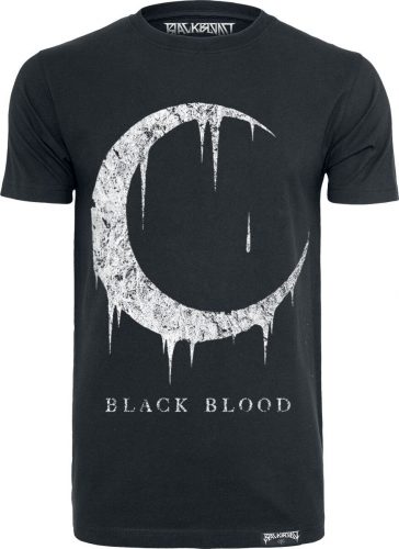 Black Blood by Gothicana Blood Moon Tričko černá