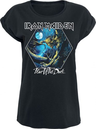 Iron Maiden Fear Of The Dark Foto Hexagon Dámské tričko černá