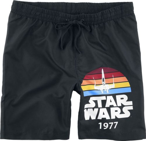 Star Wars Star Wars X-Wing 1977 Pánské plavky černá