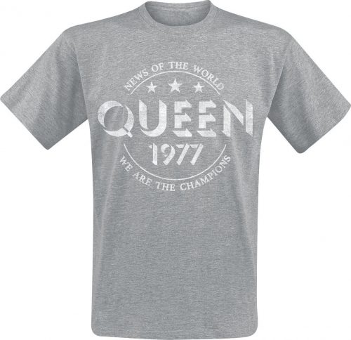 Queen Champions Tričko smíšená svetle šedá