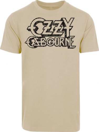 Ozzy Osbourne Logo Tričko písková