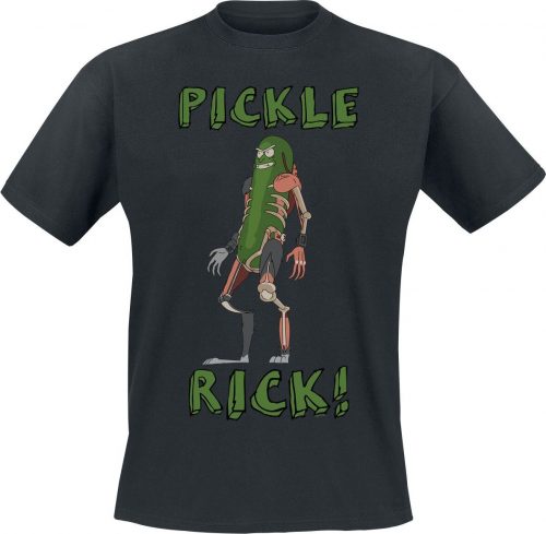 Rick And Morty Pickle Rick Tričko černá
