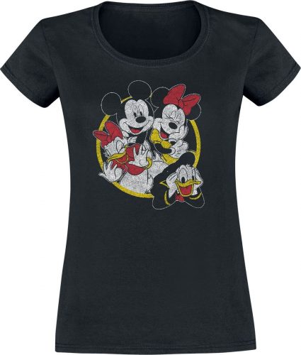 Mickey & Minnie Mouse Group Dámské tričko černá