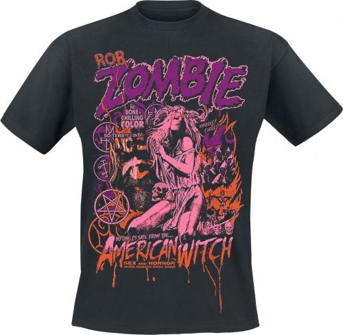 Rob Zombie American Witch 22 Tričko černá