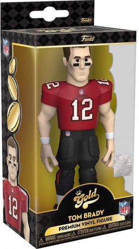 NFL Vinylová figurka Tampa Bay Buccanneers - Tom Brady Gold Premium (s možností chase) Sberatelská postava standard