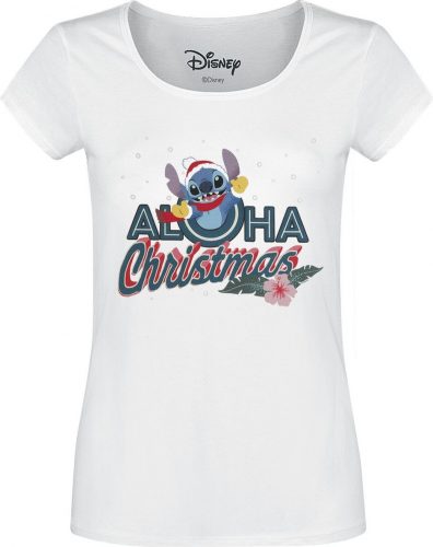 Lilo & Stitch Aloha Christmas Dámské tričko bílá