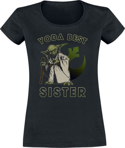 Star Wars Yoda - Best Sister Dámské tričko černá