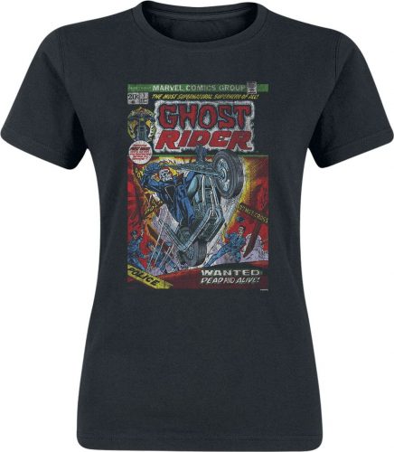 Ghostrider Distressed Comic Cover Dámské tričko černá