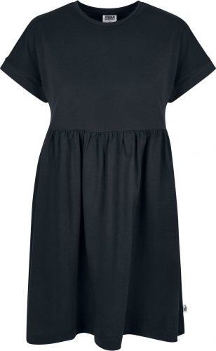 Urban Classics Ladies Organic Empire Valance Tee Dress Šaty černá