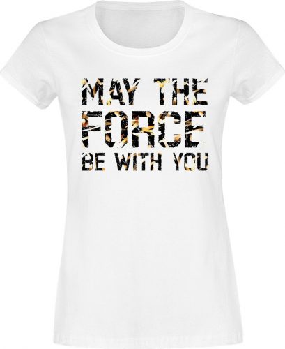 Star Wars May the Force Be With You Dámské tričko bílá