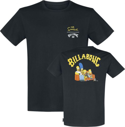 Billabong Simpsons Family Couch Tričko černá