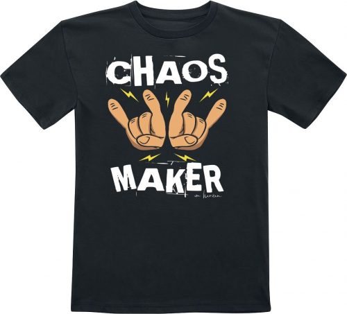 Sprüche Kids - Chaos Maker detské tricko černá