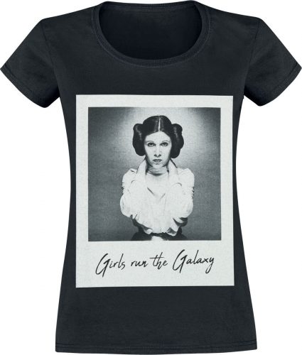 Star Wars Leia - Girls Run The Galaxy Dámské tričko černá