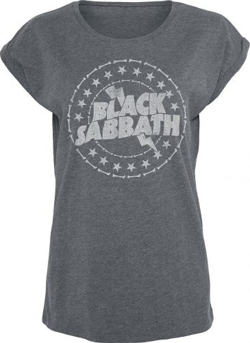 Black Sabbath Classic Lightning Logo Dámské tričko charcoal