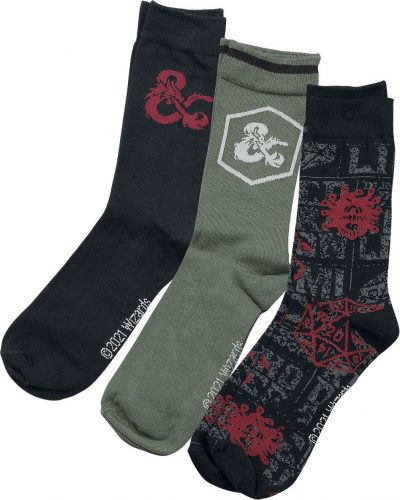 Dungeons and Dragons Crew Socks Ponožky vícebarevný