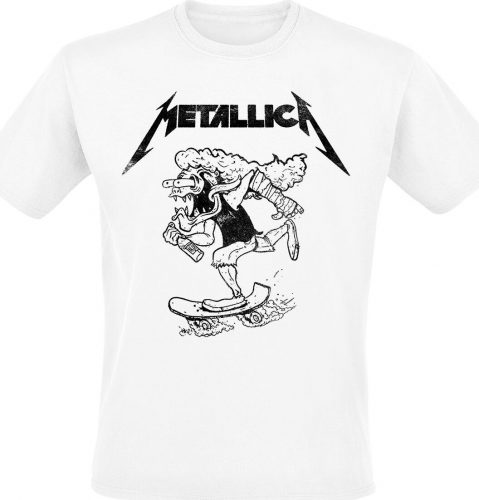 Metallica Hetfield Skates Tričko bílá