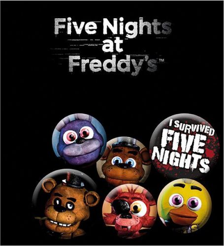 Five Nights At Freddy's Badge Pack Mix x4 Odznak vícebarevný