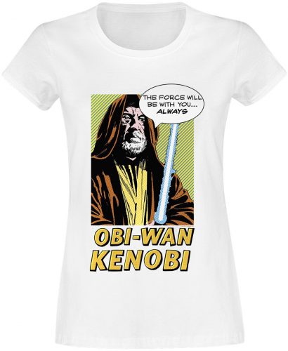 Star Wars Obi-Wan - Kenobi - Popart Dámské tričko bílá