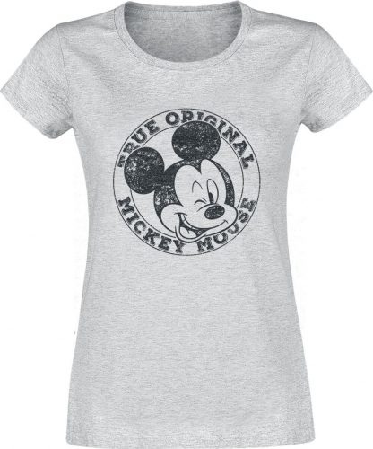 Mickey & Minnie Mouse True Original Dámské tričko šedý vres