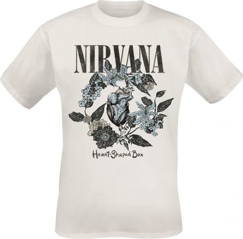Nirvana Heart Shape Box Tričko bílá