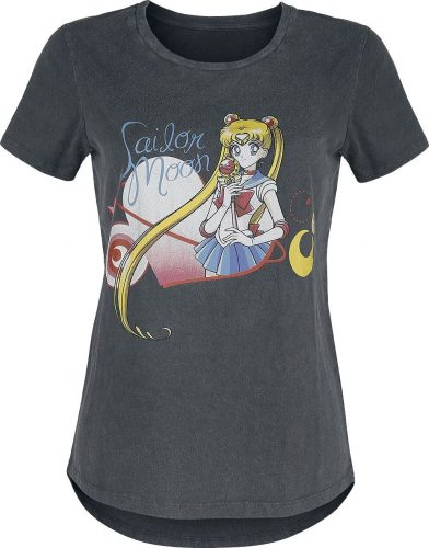 Sailor Moon Sailor Moon - Heart Dámské tričko tmavě šedá