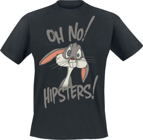 Looney Tunes Oh No! Hipsters! Tričko černá
