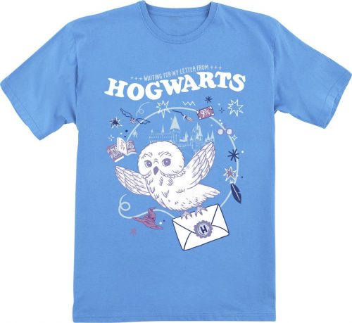 Harry Potter Kids - Waiting For My Letter From Hogwarts detské tricko modrá
