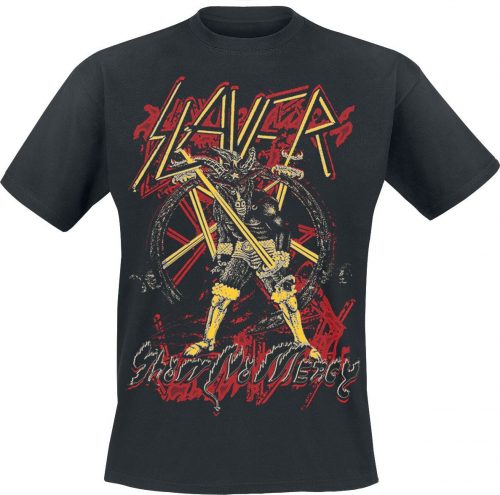 Slayer Three Color No Mercy Tričko černá