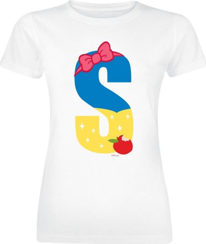 Disney Princess Alphabet S Is For Snow White Dámské tričko bílá