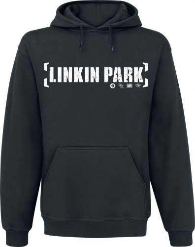 Linkin Park Bracket Logo Mikina s kapucí černá