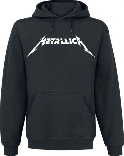 Metallica Glitch Logo Mikina s kapucí černá