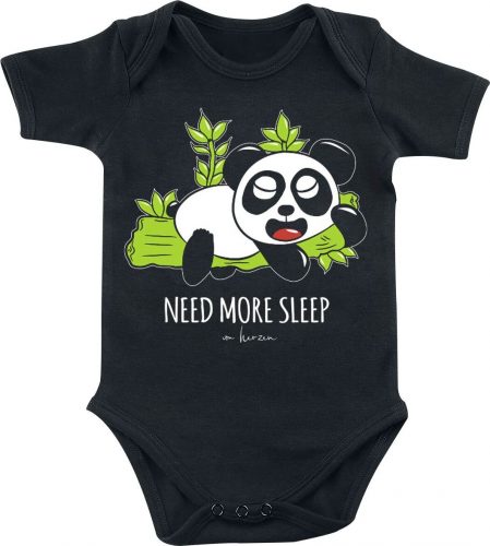 Tierisch Zábavné tričko - Tierisch - Kids - Need More Sleep body černá
