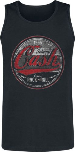 Johnny Cash Rock And Roll Tank top černá