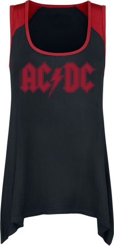 AC/DC Logo Šaty cerná/cervená