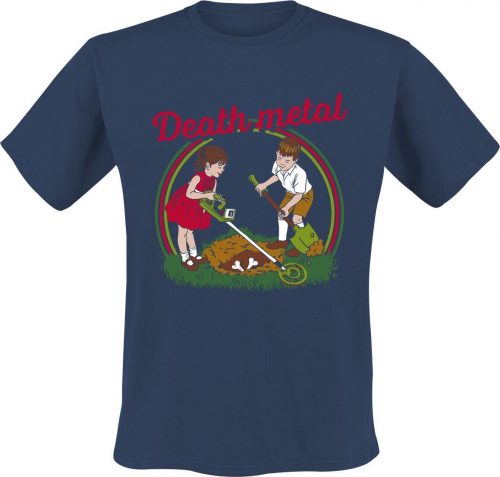 Zábavné tričko Slogans - Death Metal Tričko námořnická modrá