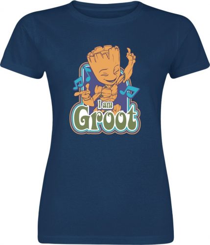 Strážci galaxie Dancing Groot Dámské tričko modrá