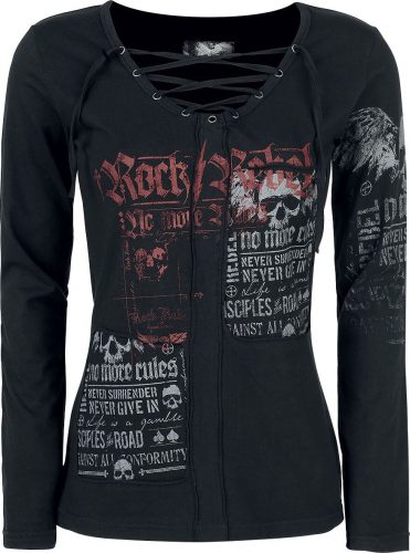 Rock Rebel by EMP Stay Awake Dámské tričko s dlouhými rukávy černá