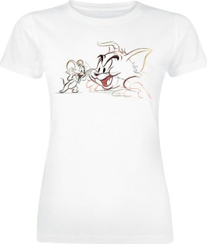 Tom And Jerry Sketch Dámské tričko bílá