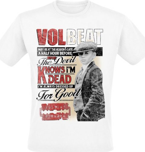 Volbeat Cheapside Sloggers Tričko bílá