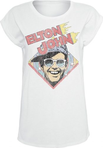Elton John Diamond Dámské tričko bílá