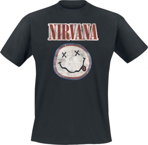 Nirvana Distressed Logo Tričko černá